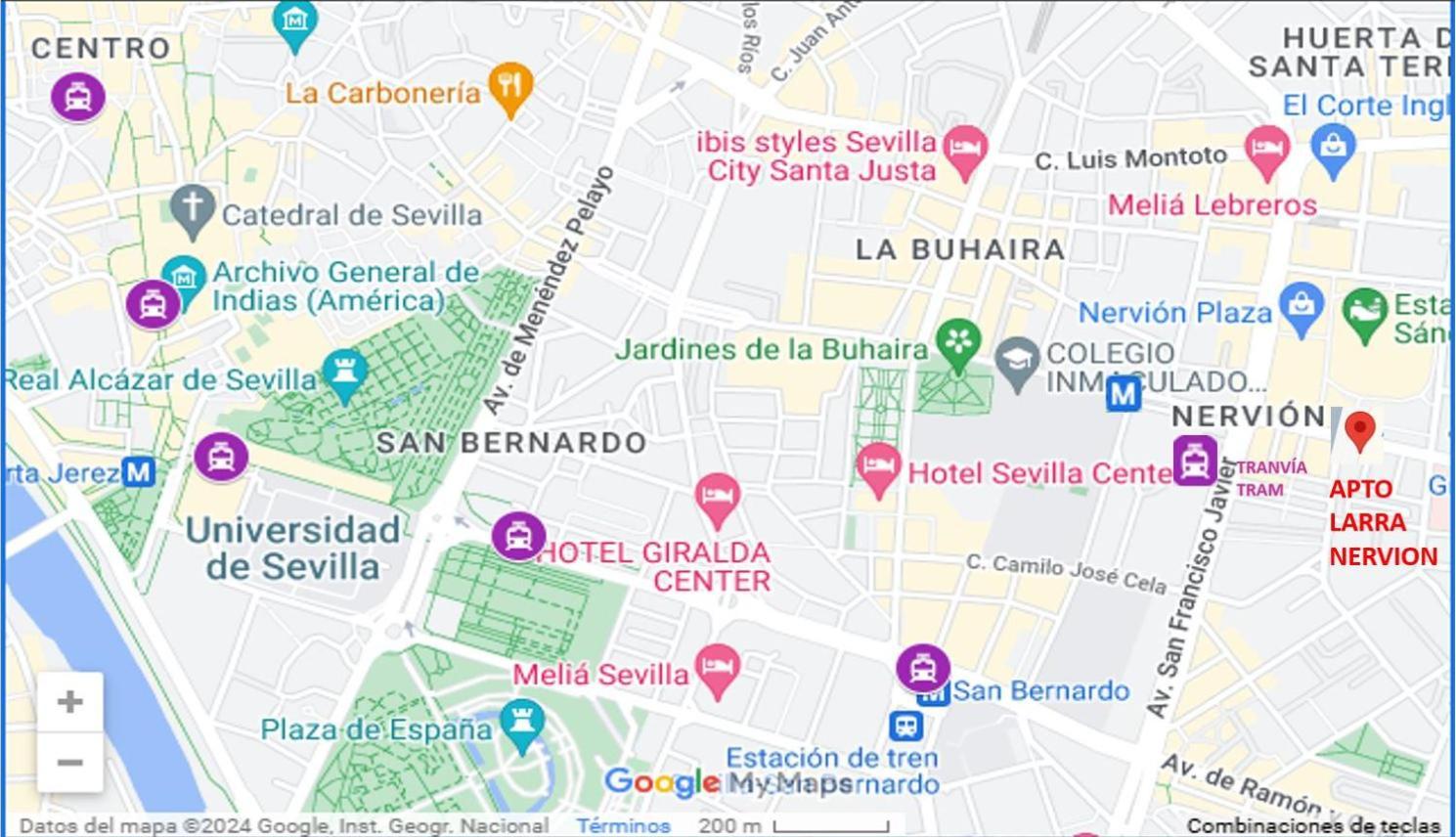 セビリアLarra Nervion Subway Tranviaアパートメント エクステリア 写真